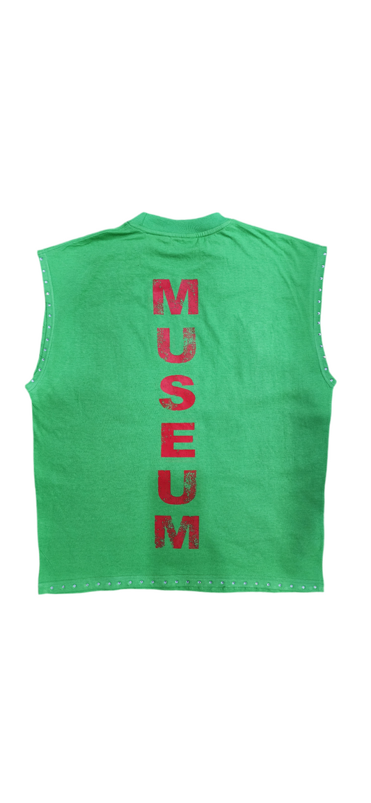 Green Urban Sleeveless Shirt