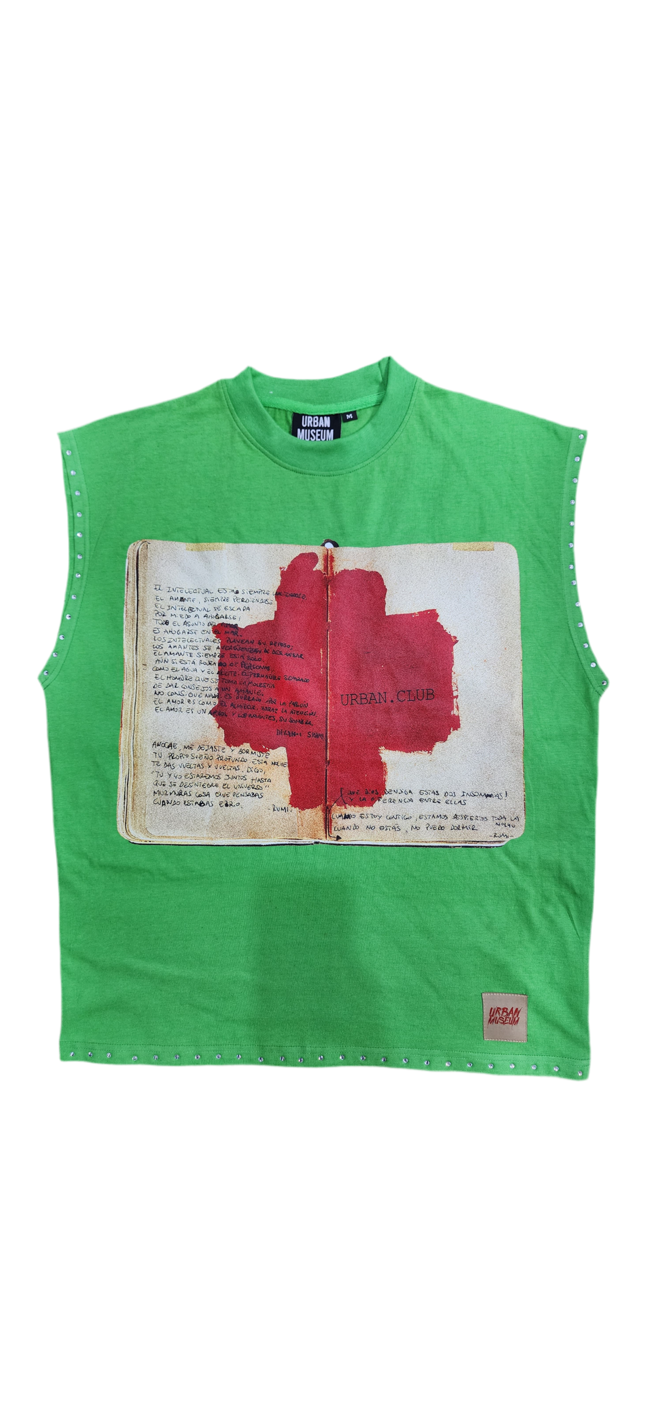Green Urban Sleeveless Shirt
