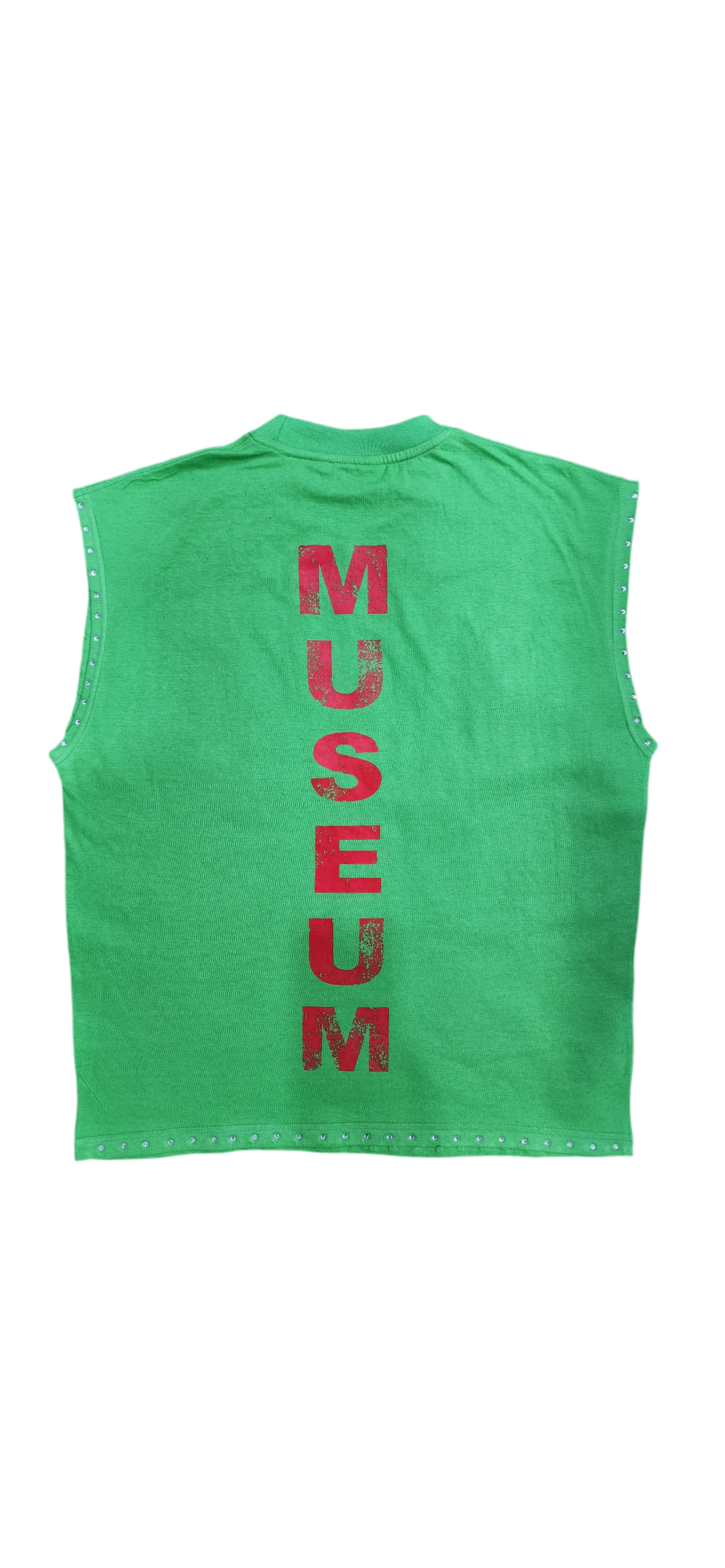 Green Urban Sleeveless Shirt